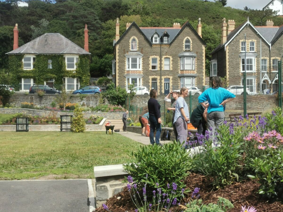 Master Gardeners working at North Road in Mid Wales