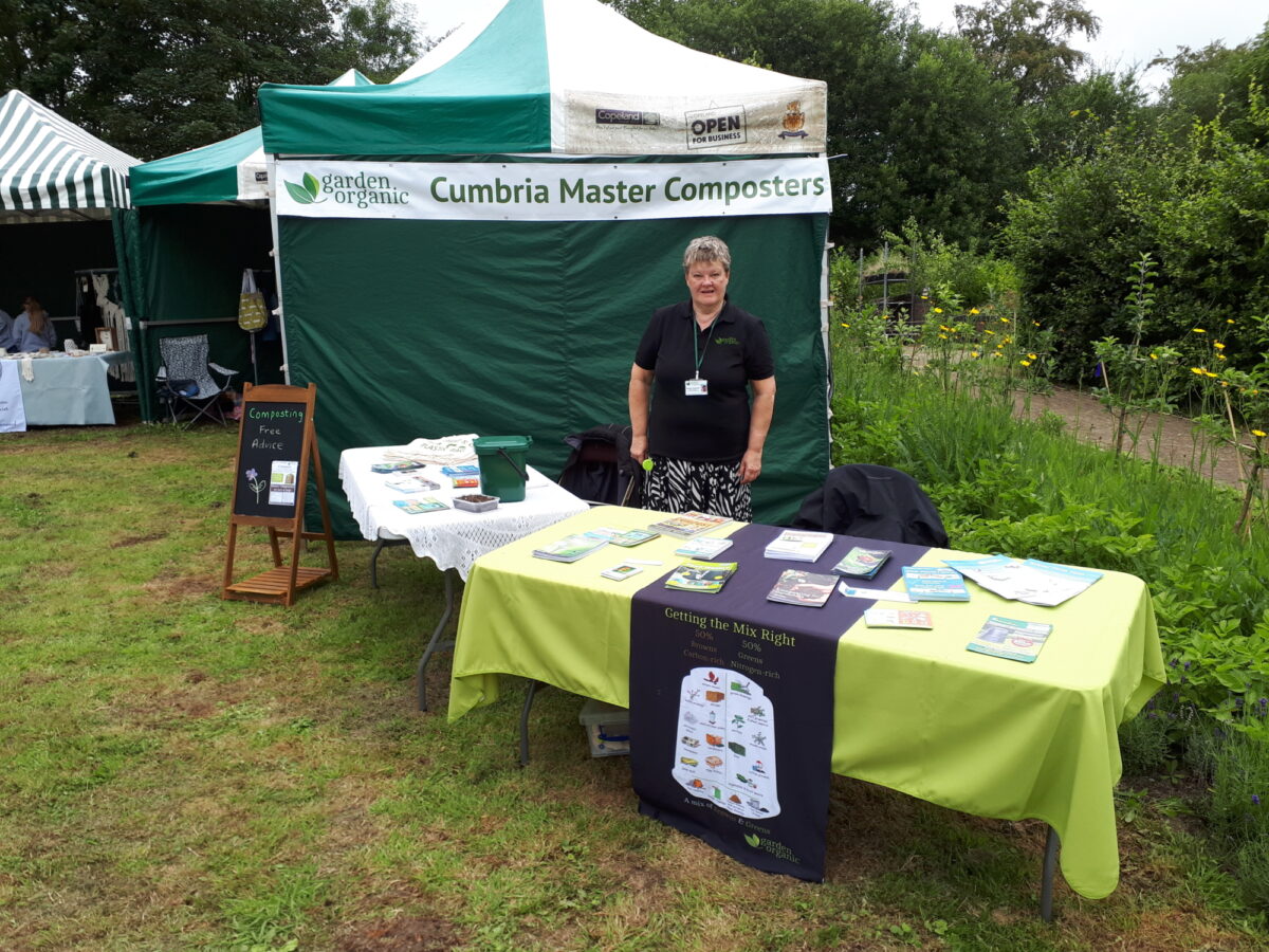 Master Composters stand at event